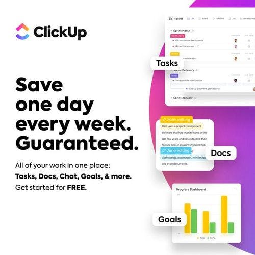ClickUp Save Time Ad