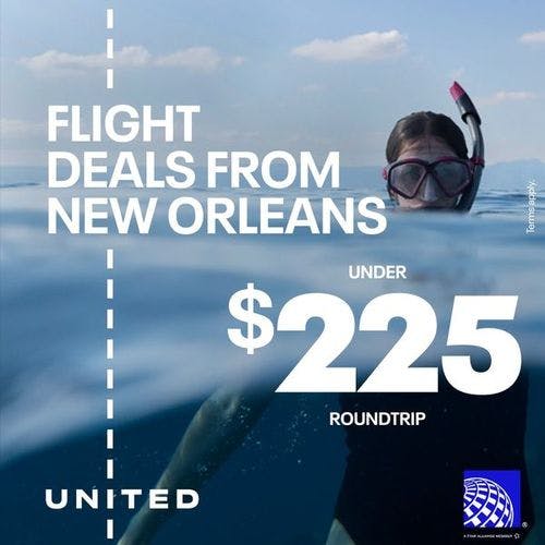 United Airlines New Orleans Offer